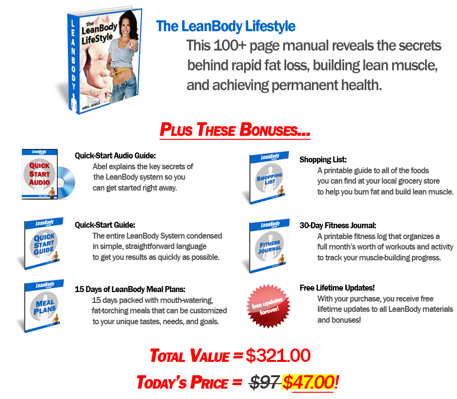 Order the LeanBody Lifestyle with Bonuses Below!