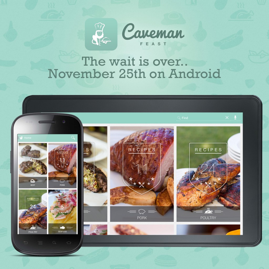 Caveman Feast the App is available for Android! | FatBurningMan.com